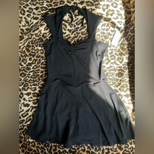Ardene Black Halter Skater Dress